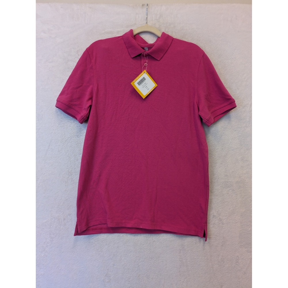 Dennis Youth YXL 14-16 Fuchsia‎ Short Sleeve Pique Polo Shirt NWT